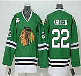 Chicago Blackhawks #22 Marcus Kruger Green Reebok NHL Authentic Jersey,baseball caps,new era cap wholesale,wholesale hats